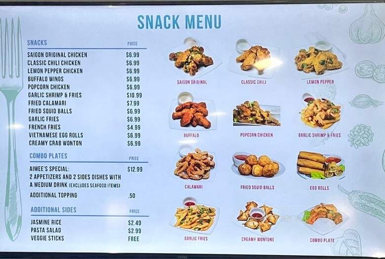 Aimees Boba Cafe - Sacramento, CA menu_pic