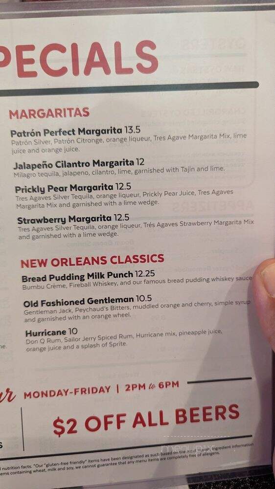 Acme Oyster House - Houston, TX menu_pic