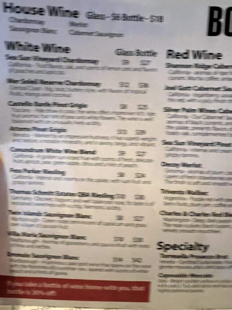 Nara Thai - Houston, TX menu_pic