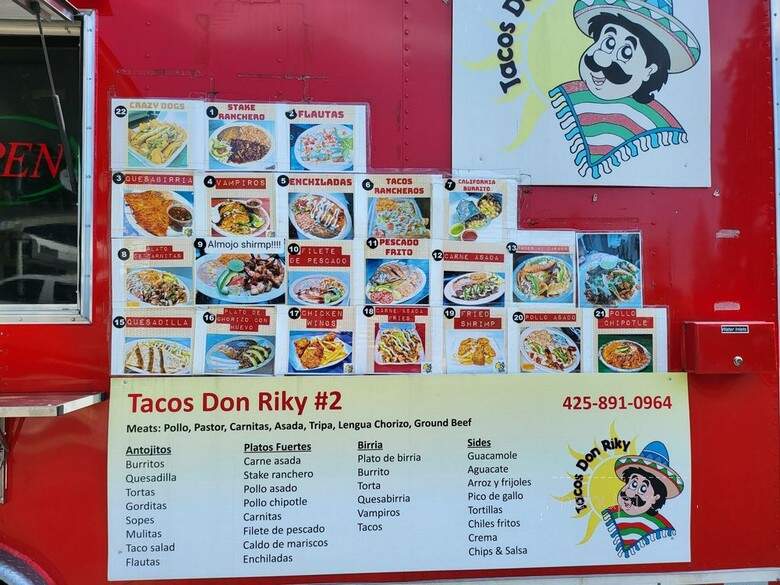 Tacos Don Riky - Renton, WA menu_pic