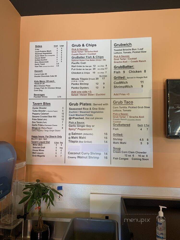 Fish Grub - San Diego, CA menu_pic