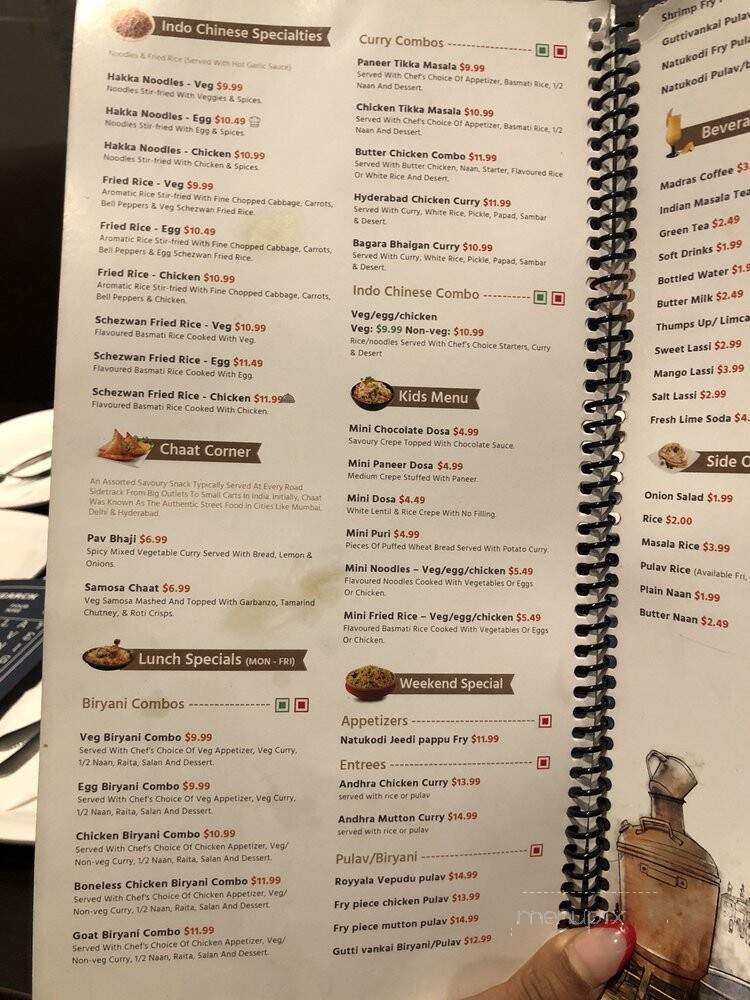 Charminar Indian Cuisine - Scarborough, ON menu_pic