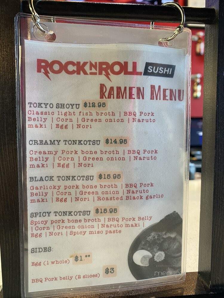 Rock N Roll Sushi - New Orleans, LA menu_pic