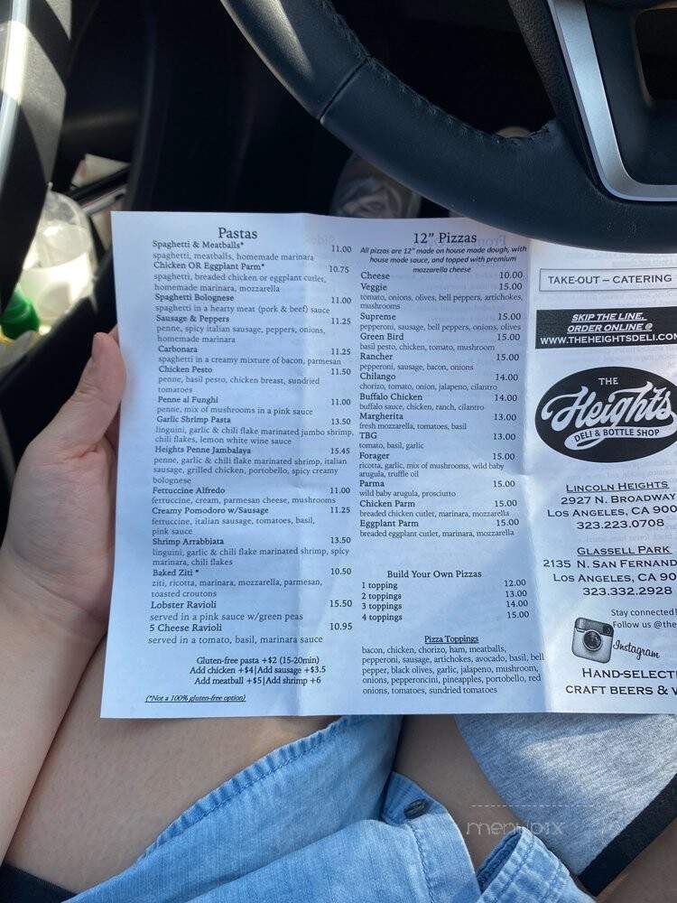 The Heights Deli 2 - Los Angeles, CA menu_pic