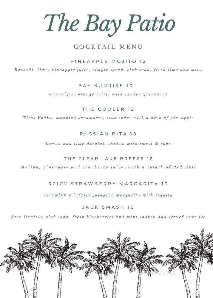 The Bay Patio - El Lago, TX menu_pic