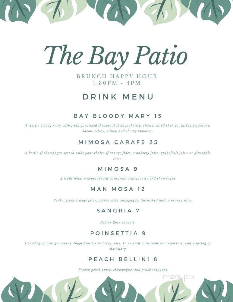 The Bay Patio - El Lago, TX menu_pic