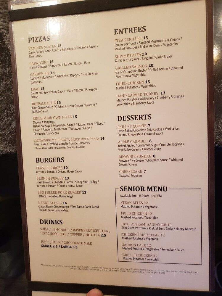 Table 45 Bar & Grill - Colusa, CA menu_pic