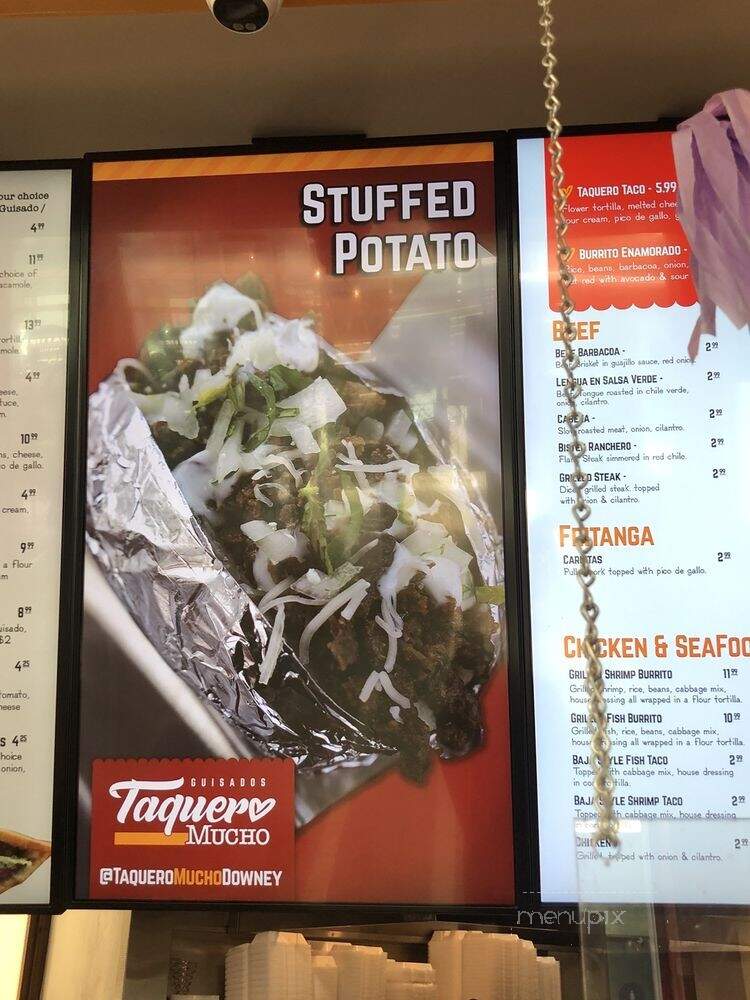 Taquero Mucho - Downey, CA menu_pic