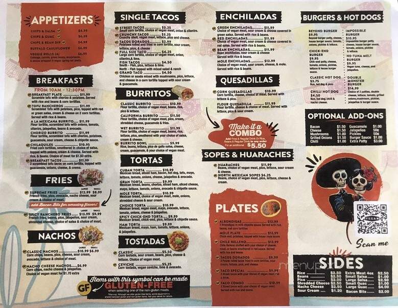 Panchos Vegan Tacos - Long Beach, CA menu_pic