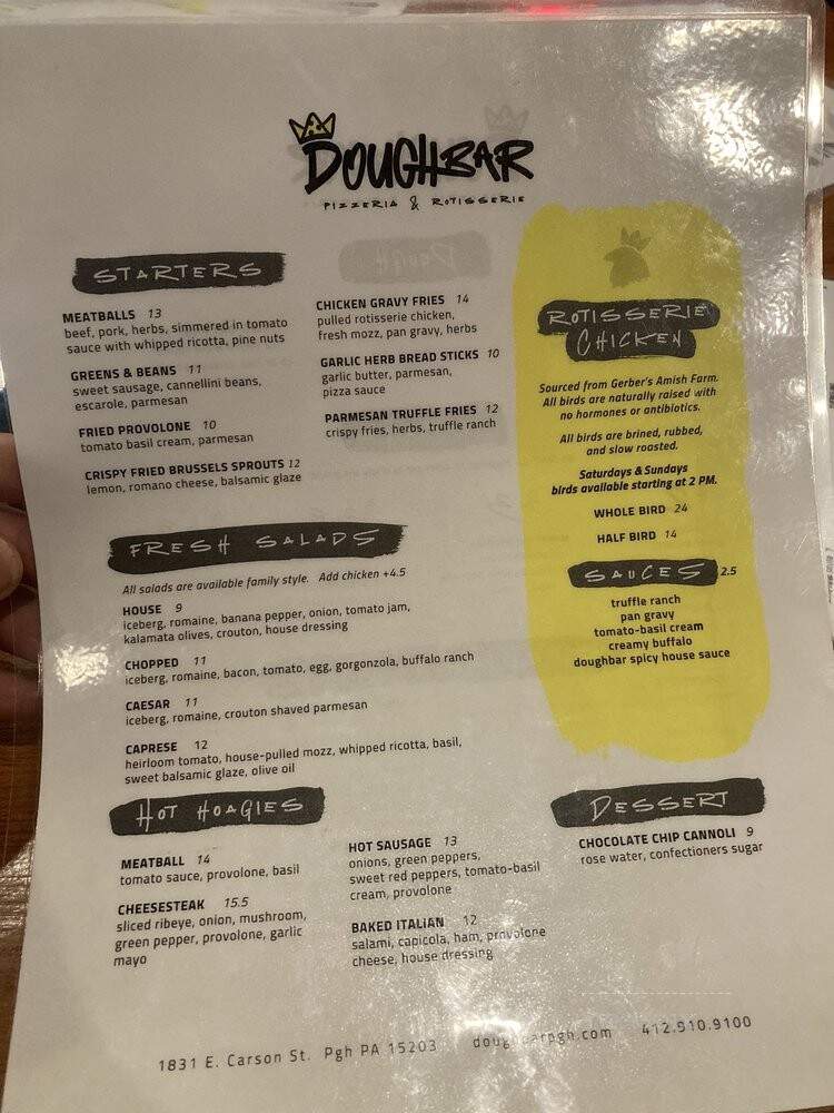 Doughbar Pizzeria & Rotisserie - Pittsburgh, PA
