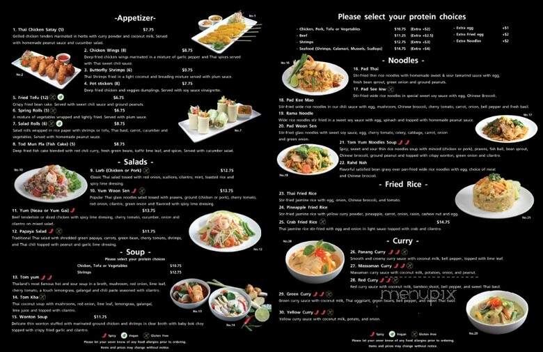 Thai Family Restaurant - Mountlake Terrace, WA menu_pic