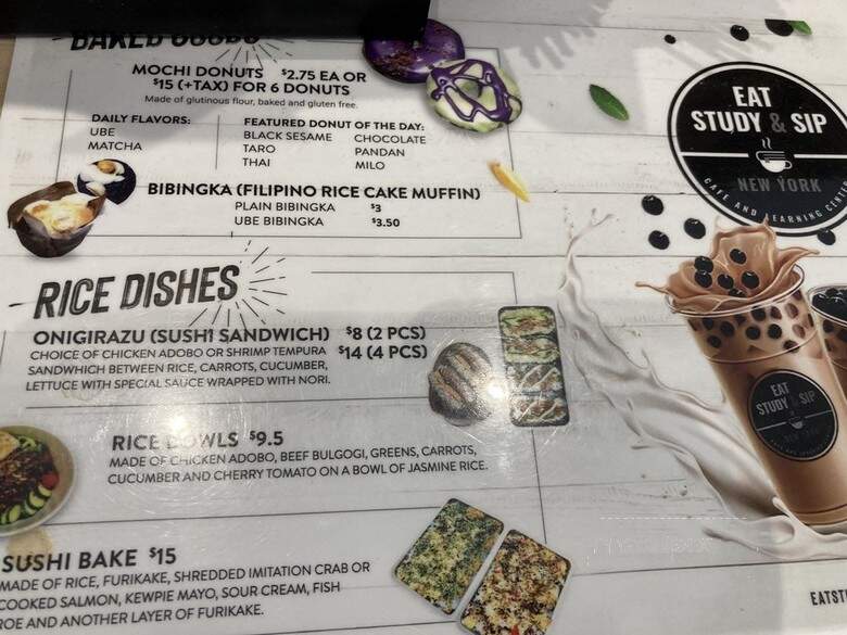 Eat Study & Sip - Nanuet, NY menu_pic