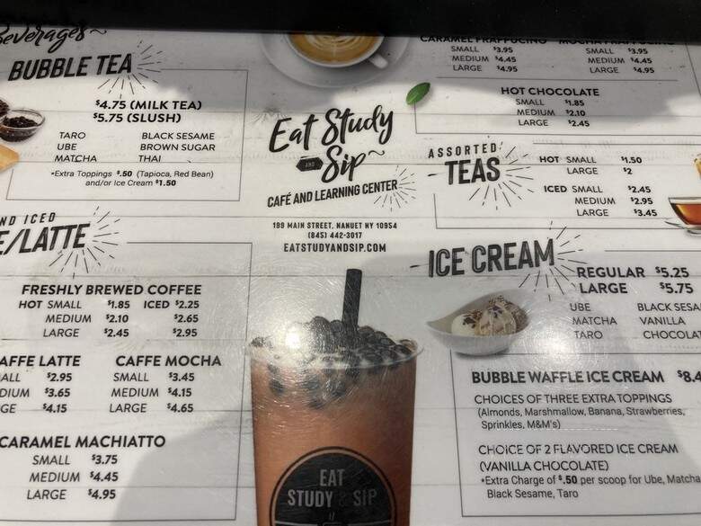 Eat Study & Sip - Nanuet, NY menu_pic
