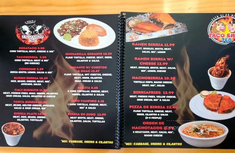 Taco Shop 760 - Indio, CA menu_pic