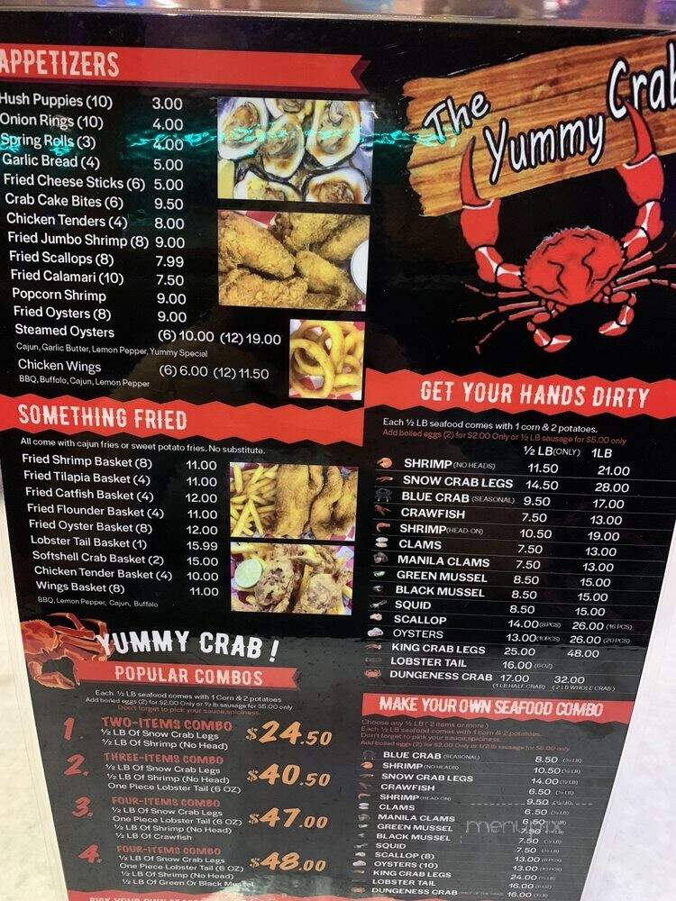 Yummy Crab - Indianapolis, IN menu_pic