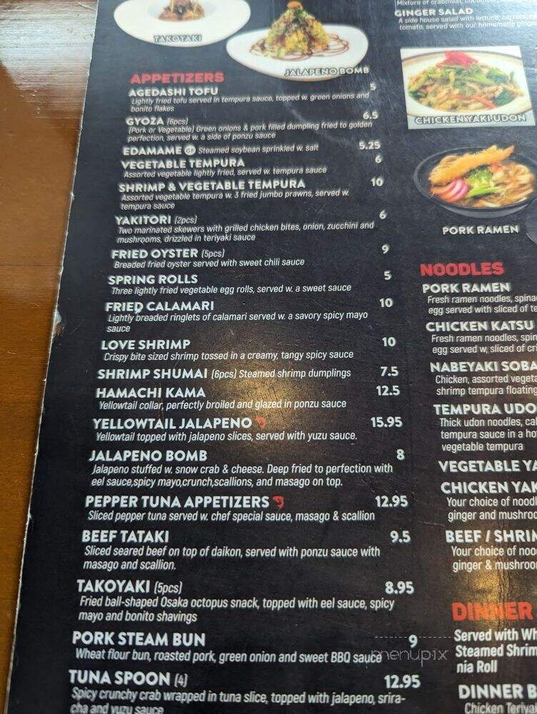 I Love Sushi Nashville - Nashville, TN menu_pic