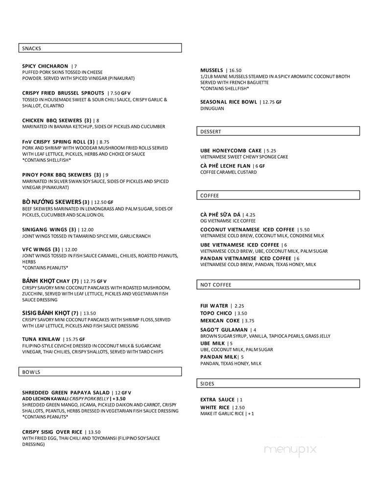 Fil N' Viet - Austin, TX menu_pic