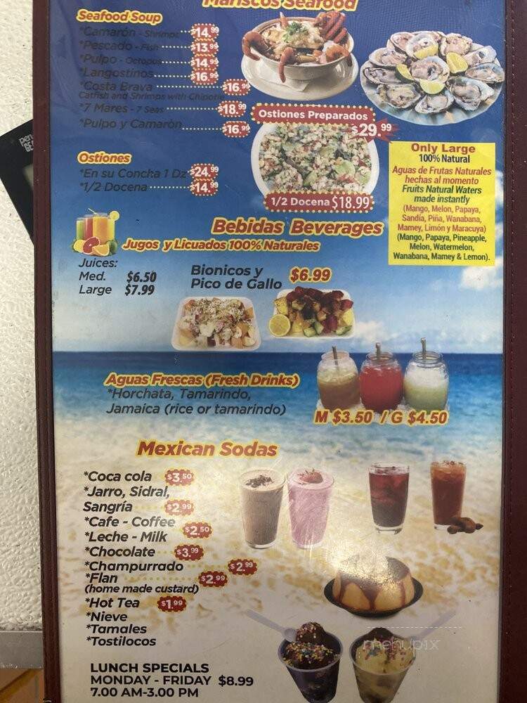 Mariscos Ixtapa Mexican Grill - Santa Ana, CA menu_pic