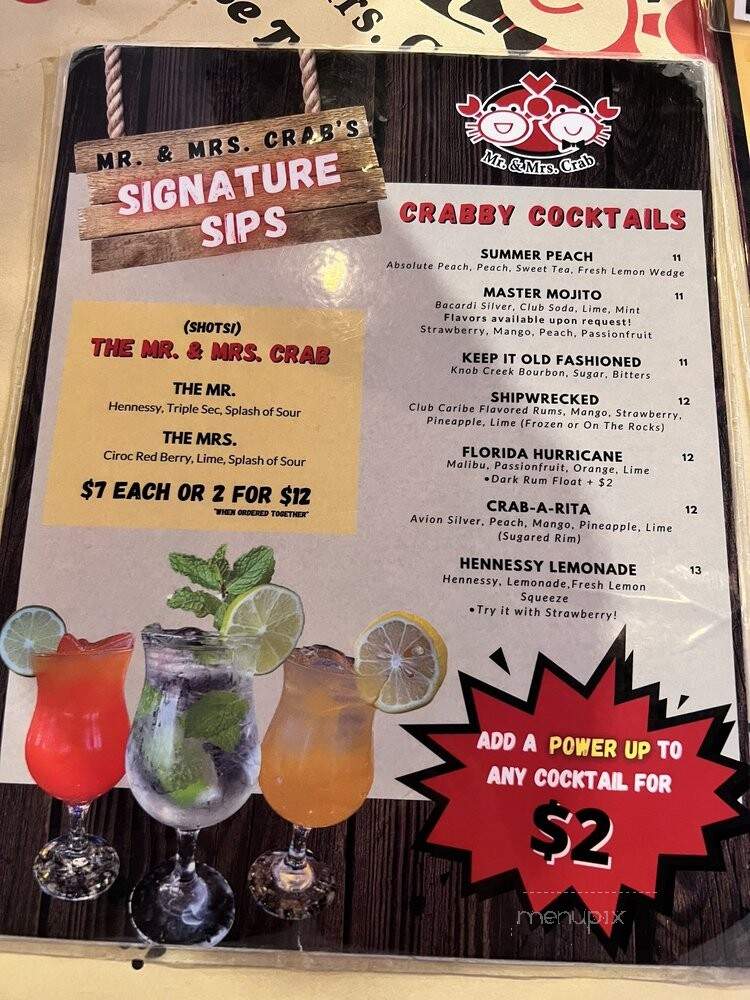 Mr. & Mrs. Crab Ocoee - Ocoee, FL menu_pic