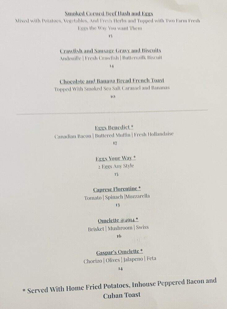 Factory@4914 - Tampa, FL menu_pic