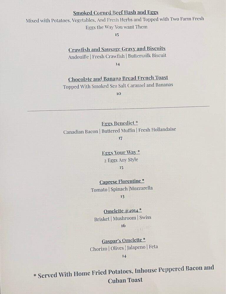 Factory@4914 - Tampa, FL menu_pic