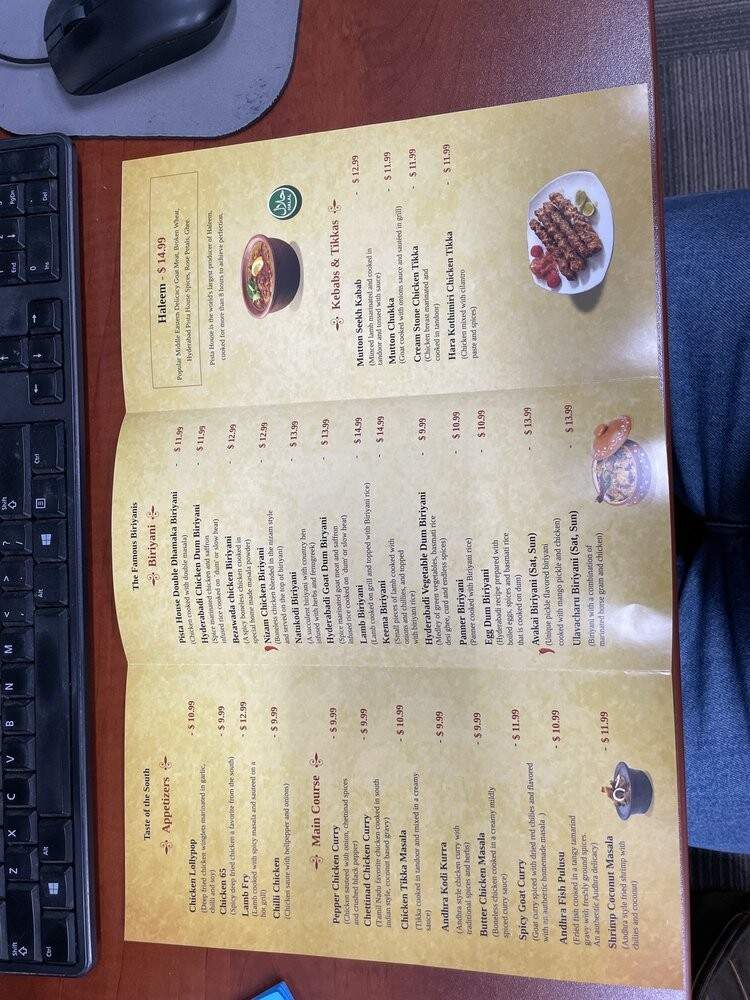 Pista House - San Diego, CA menu_pic