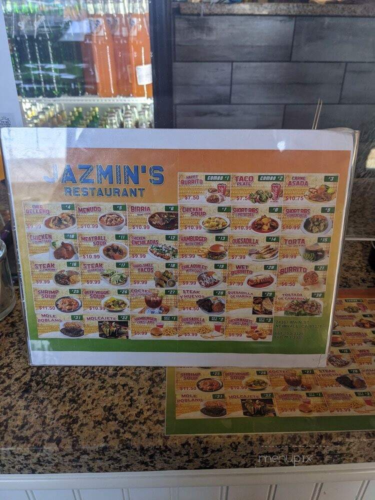 Jazmin's Restaurant - Santa Clarita, CA menu_pic