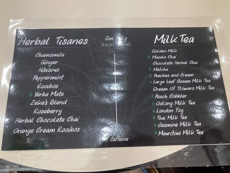 Zen's Tea House - Whittier, CA menu_pic