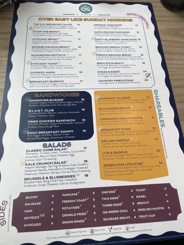 The Original - Denver, CO menu_pic