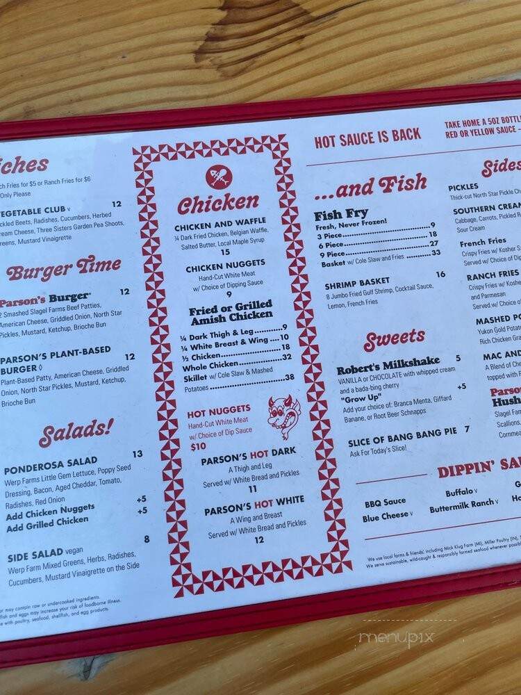 Parson's Chicken & Fish - Chicago, IL menu_pic
