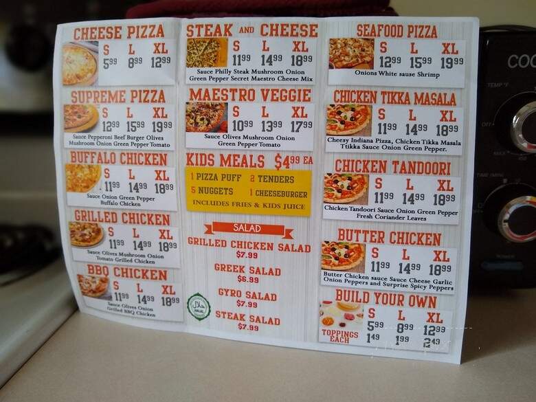 Maestro Pizza - Fishers, IN menu_pic