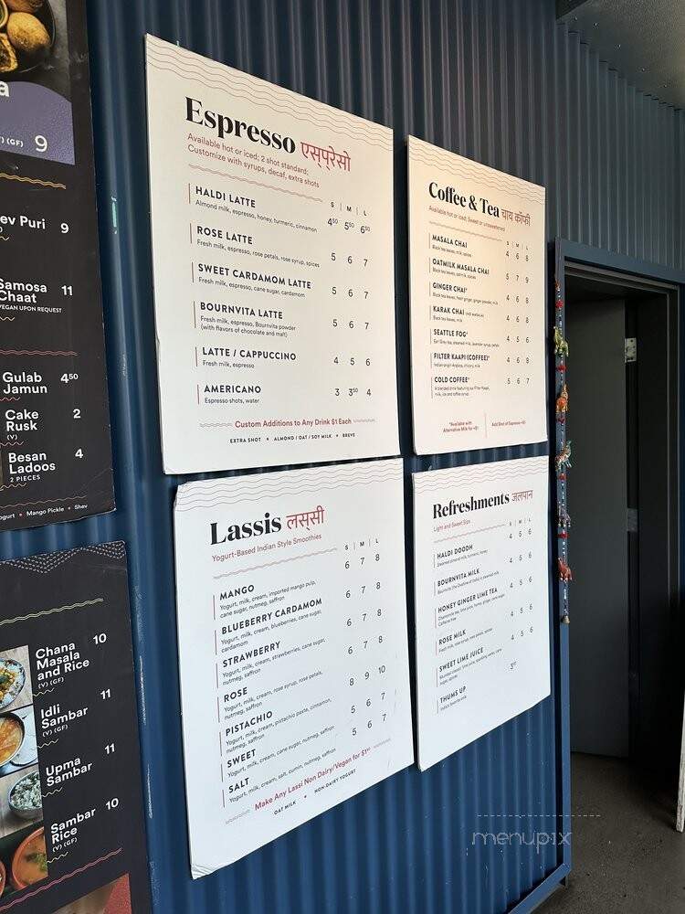 Lassi & Spice - Seattle, WA menu_pic