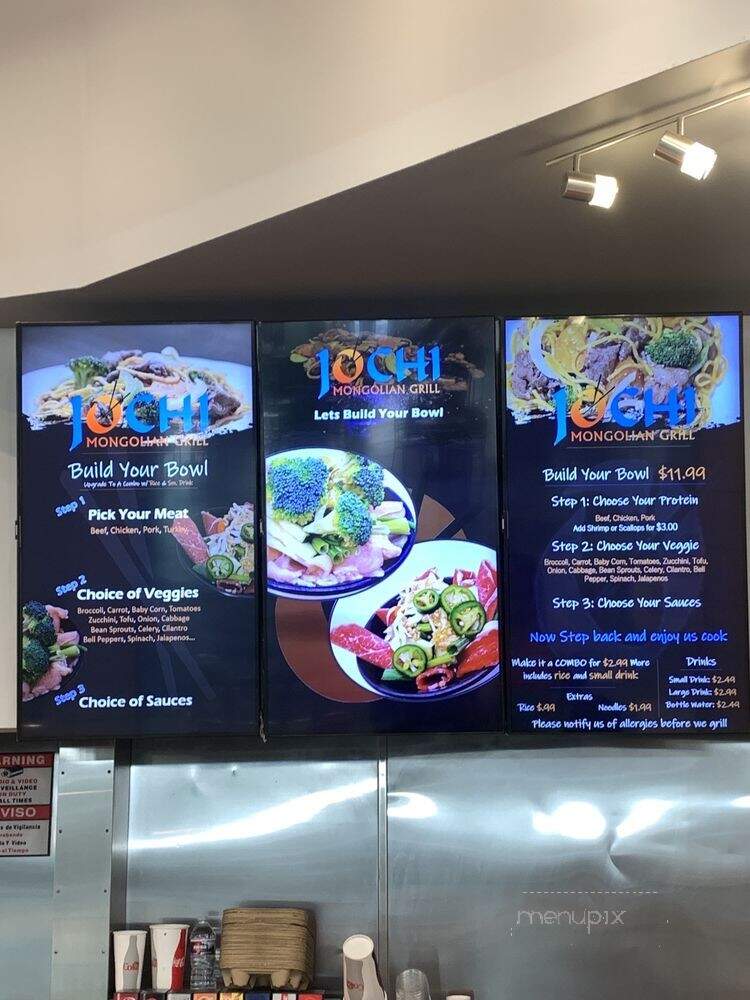 Jochi Mongolian Grill - Moreno Valley, CA menu_pic