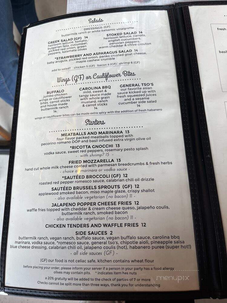 Stoked Pizza Company - Cambridge, MA menu_pic