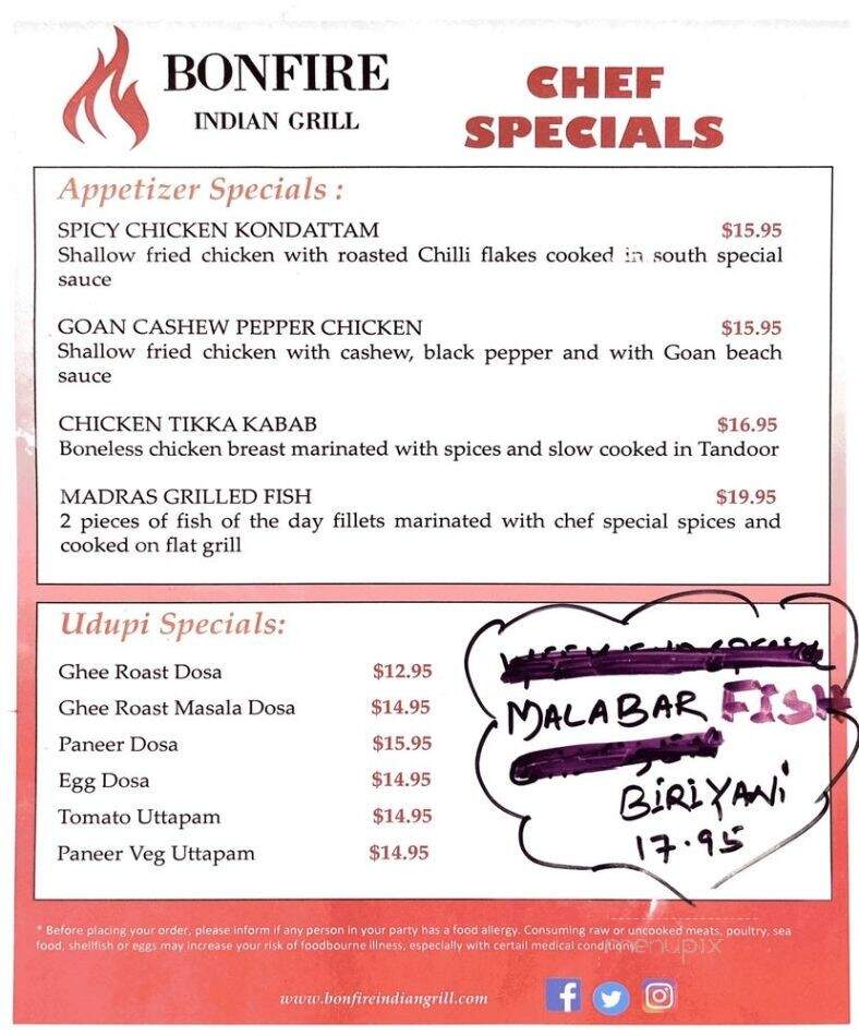 Bonfire Indian Grill - Waltham, MA