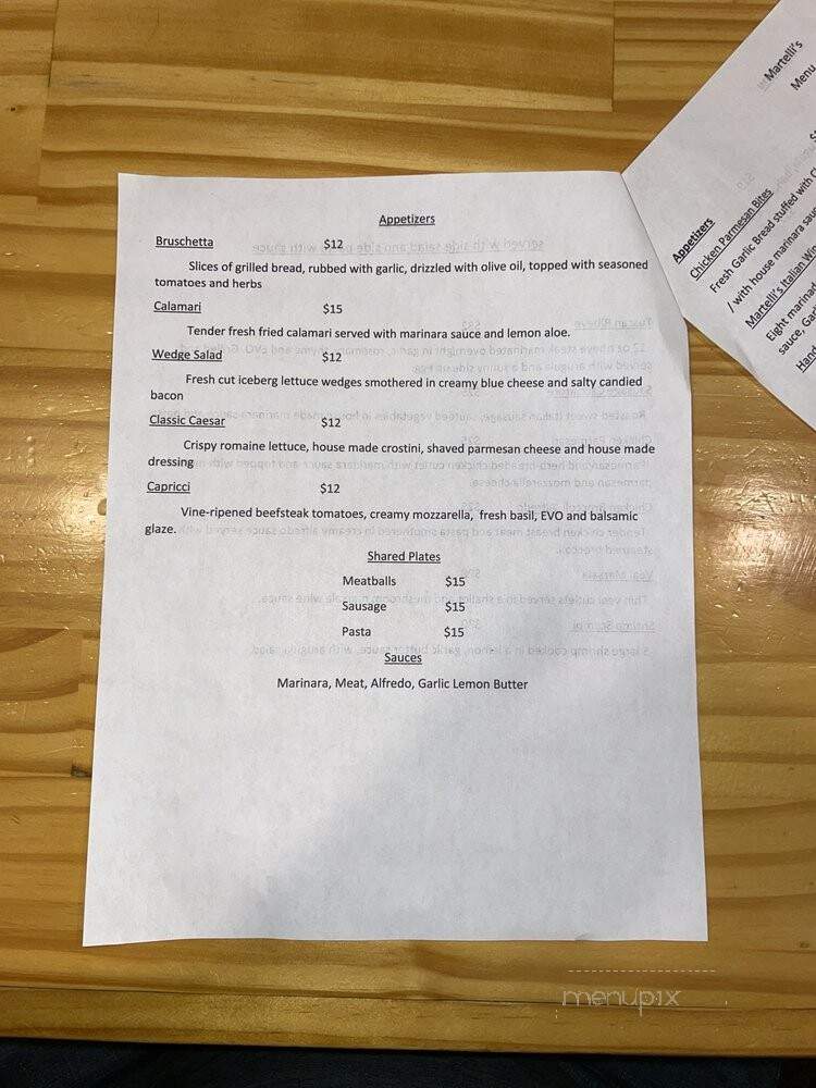 Martellis - Laconia, NH menu_pic