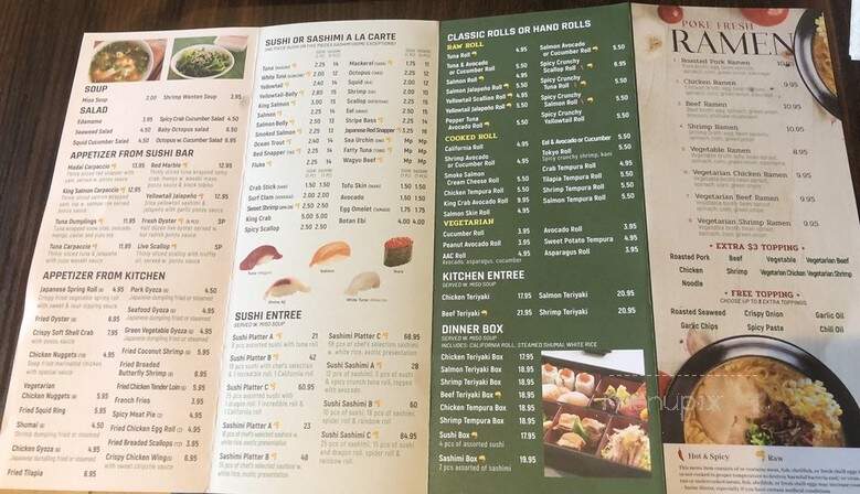 Poke Fresh - Houston, TX menu_pic
