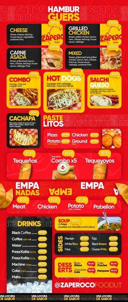 Zaperoco Food - Lehi, UT menu_pic