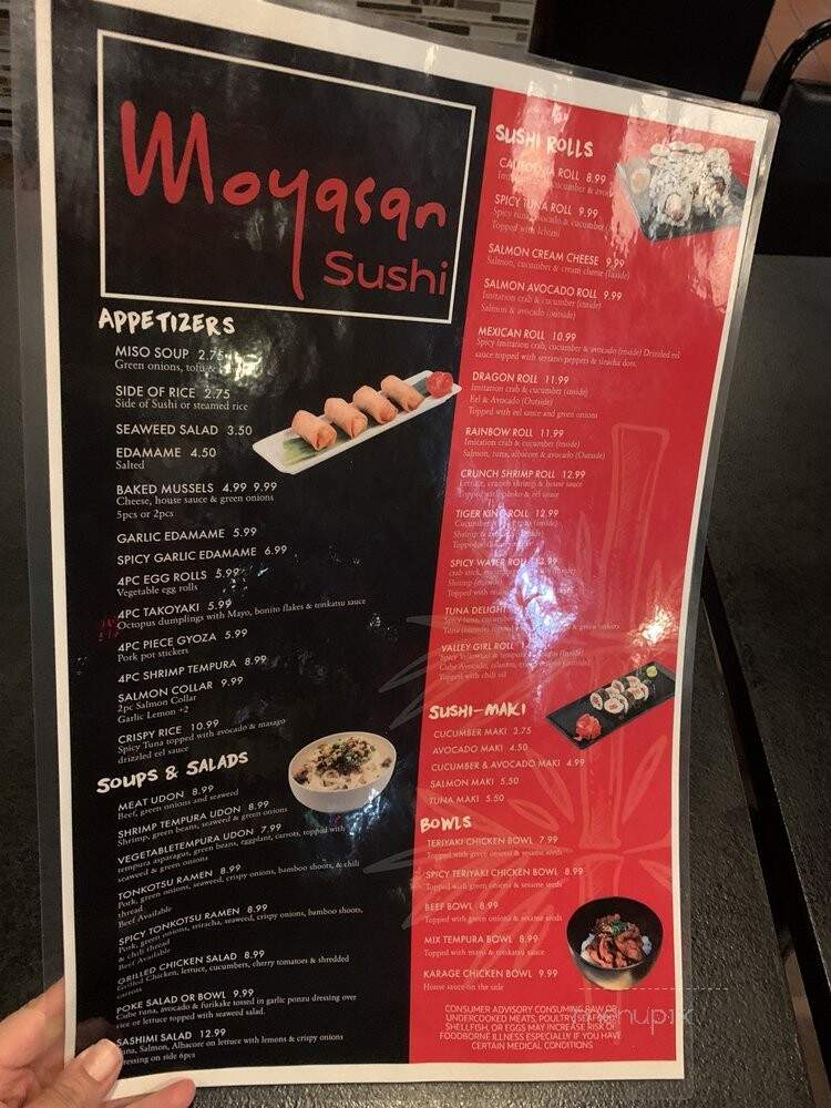 Moyasan Sushi - Chatsworth, CA menu_pic