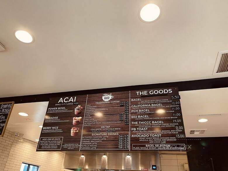 602 Coffee House - Costa Mesa, CA menu_pic