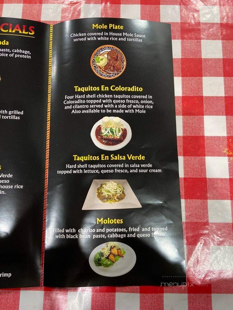 La Flama - Los Angeles, CA menu_pic