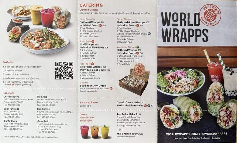 World Wrapps - San Ramon, CA menu_pic