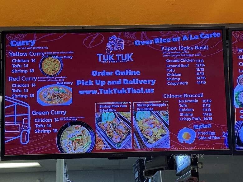 Tuk Tuk Thai Street Food - Santa Ana, CA menu_pic
