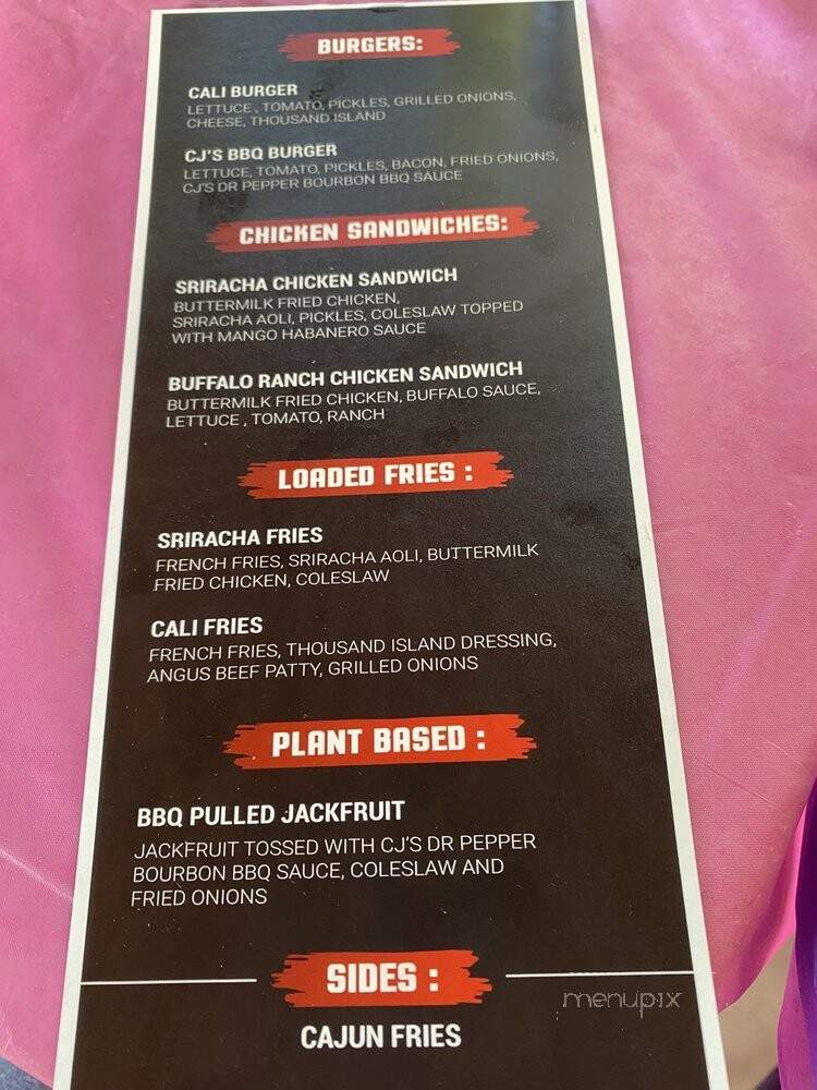 The Burger House - Woodland Hills, CA menu_pic