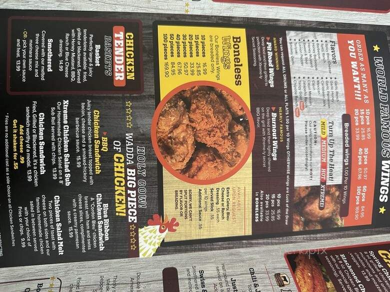 Xtreme Wings - Jacksonville, FL menu_pic