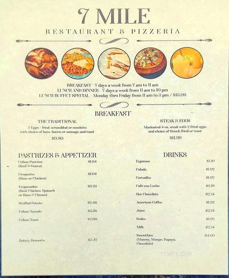 7 Mile Buffet - Marathon, FL menu_pic