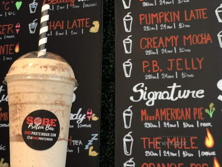 Sobe Protein Bar - Miami Beach, FL menu_pic