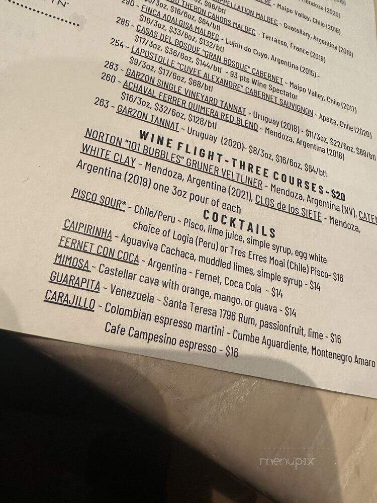 El Vinedo Local - Atlanta, GA menu_pic