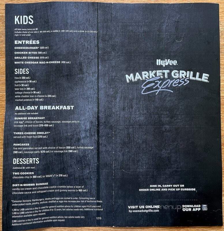 HyVee Market Grille Express - Overland Park, KS menu_pic