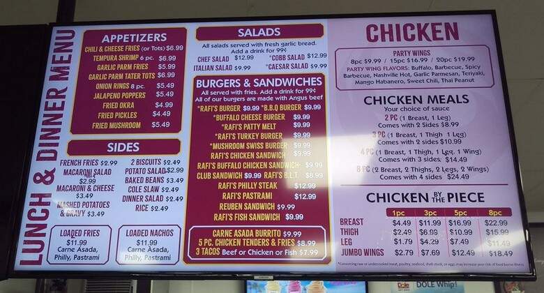 Rafmans Kitchen & Snax - HENDERSON, NV menu_pic